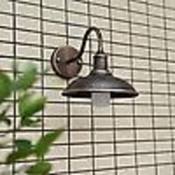 2x Led svanehals stald lys udendørs væglampe veranda stuehus armatur Havelys