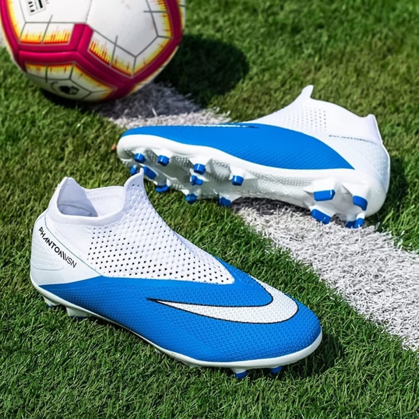 Unisex mode dam högtopp lätt fotbollssko Spike klassiska fotbollsskor för  män Skor-ag/tf Blue-AG 38 ec05 | Blue-AG | 38 | Fyndiq