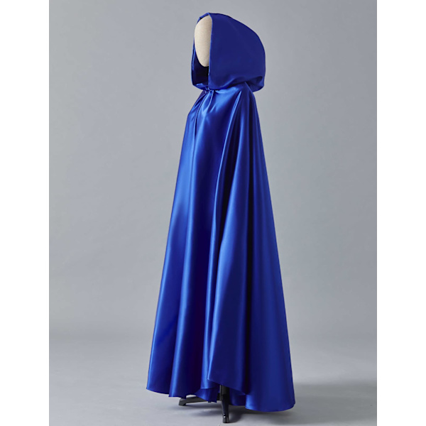 Witchcraft Royal Blue Solmio Keskiaikainen kaapu Halloween-hupullinen viitta Pitkä viitta U
