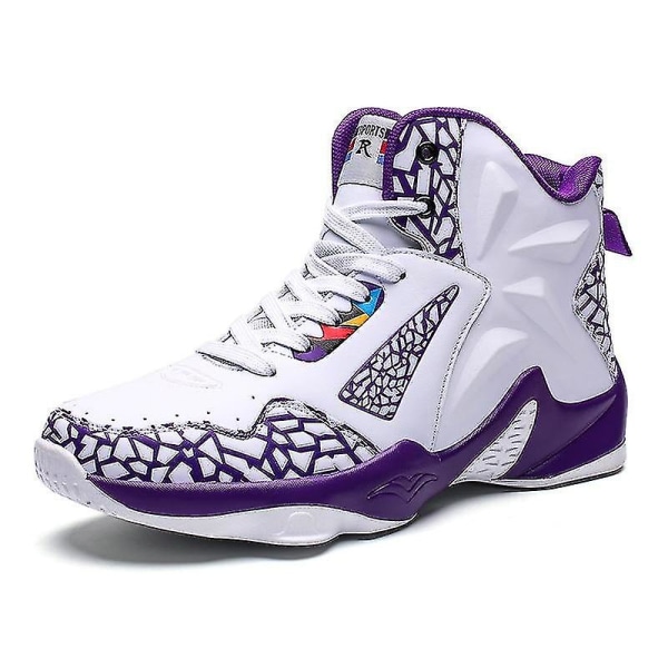 Vinter Basketball Sko, Herre Sneakers white purple 42