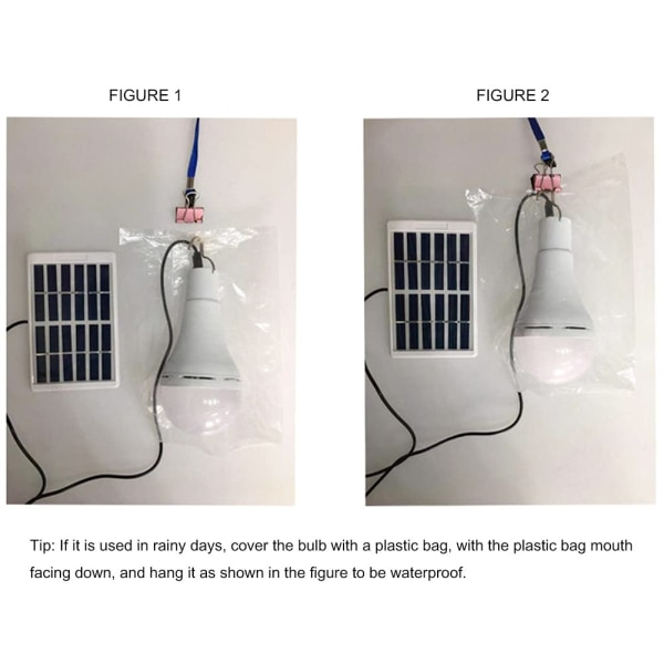 Bärbar USB laddning Soldriven LED-lampa med solpanel för utomhusvandring Campingtält Fiskebelysning