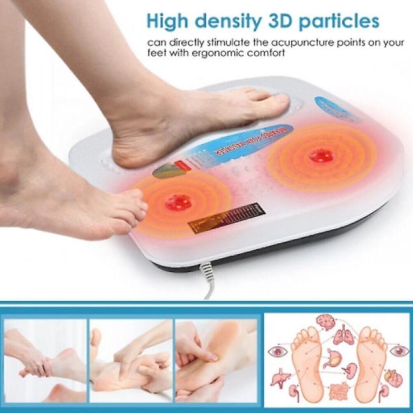 Fod Ben Vibration Blodcirkulation Booster Feet Massager med opvarmet 9 tilstande