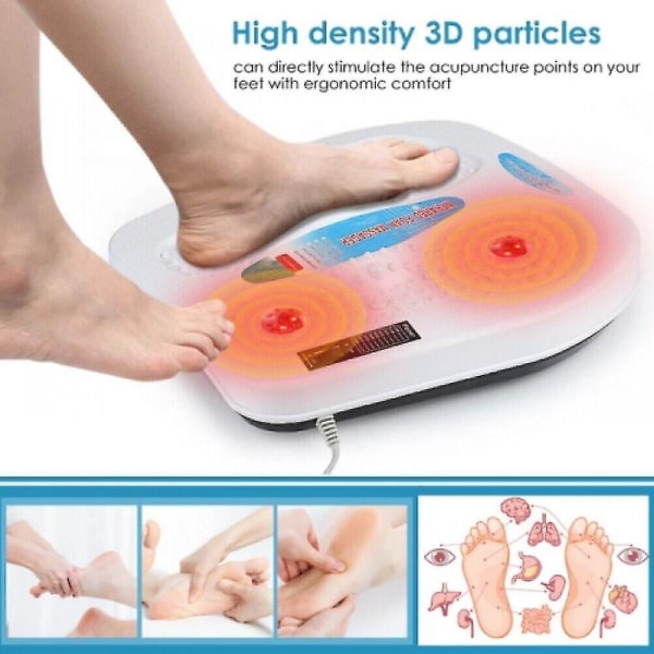 Fot Ben Vibration Blodcirkulation Booster Feet Massager med uppvärmd 9 lägen