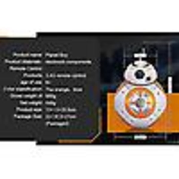 7 Rc Bb-8 Bb8 Fjärrkontroll Robot Bb 8 Intelligent figurleksak Ny