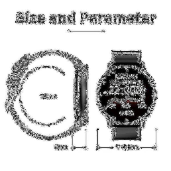 Smart Watch Trådløs lading Rotary Knob Bt Call 1,3 tommer 360 * 360 Smart Watch Herre (svart)