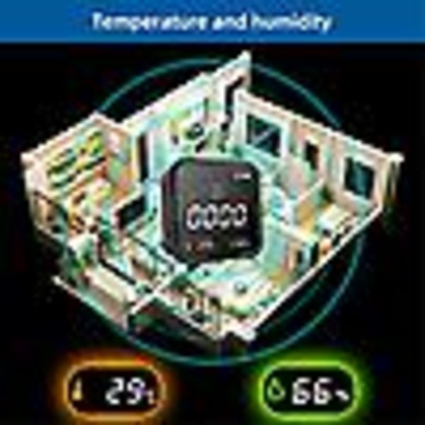 Kulmonoxiddetektor Gasdetektor med temperatur- og fugtighedssensor