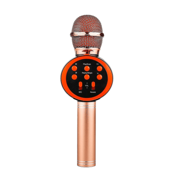 Trådløs mikrofonlyd To-i-ett Bluetooth-mikrofon orange