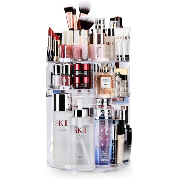 Makeup Organizer, 360 Degree Rotating Beauty Organizer för kosmetiska parfymsmycken, Revolving Mak