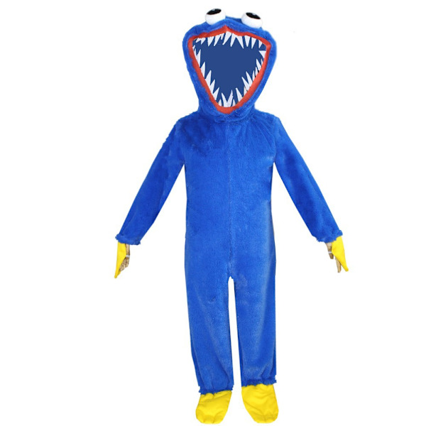 Poppy Playtime Huggy Wuggy Cosplay-asu Lasten Halloween-puku full set M