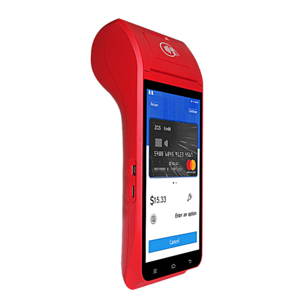 Bluetooth håndholdt kasseapparat alt-i-ett betalingsskanningskode bestillingsterminal