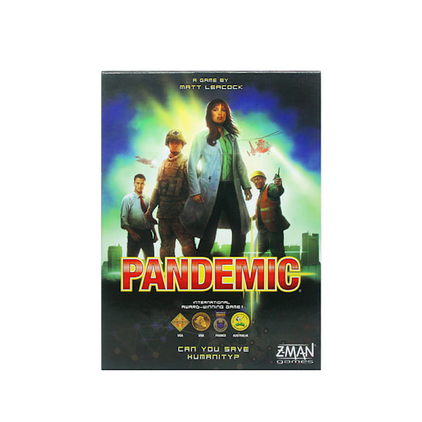 Pandemic-lautapeli (peruspeli) | Yhteistyölautapeli aikuisille ja perheille | Ikäsuositus 8+ | 2–4 pelaajaa