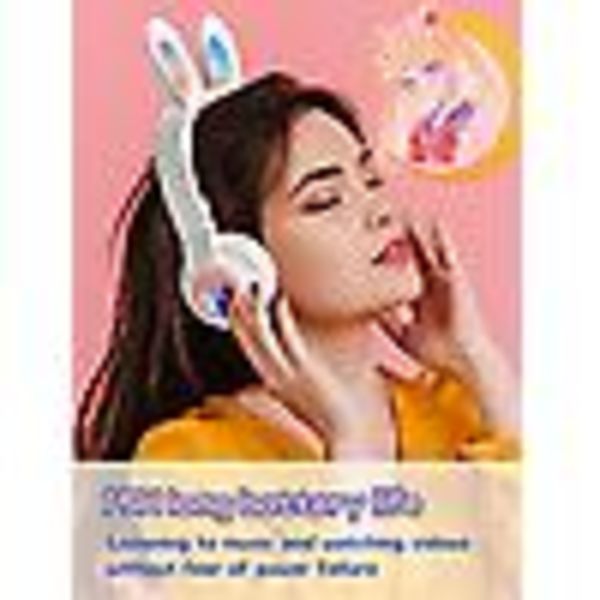 Barns bluetooth headset, kanin, LED-ljus