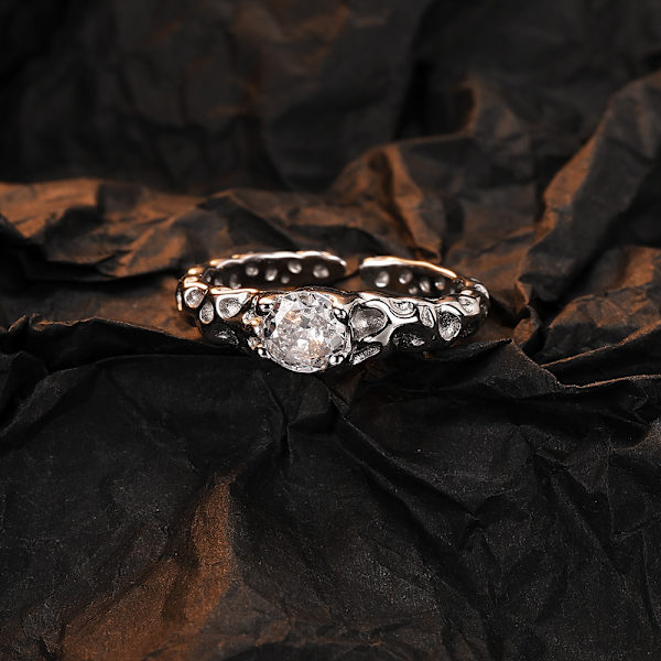 S925 Silver Zircon Inlaid Ring