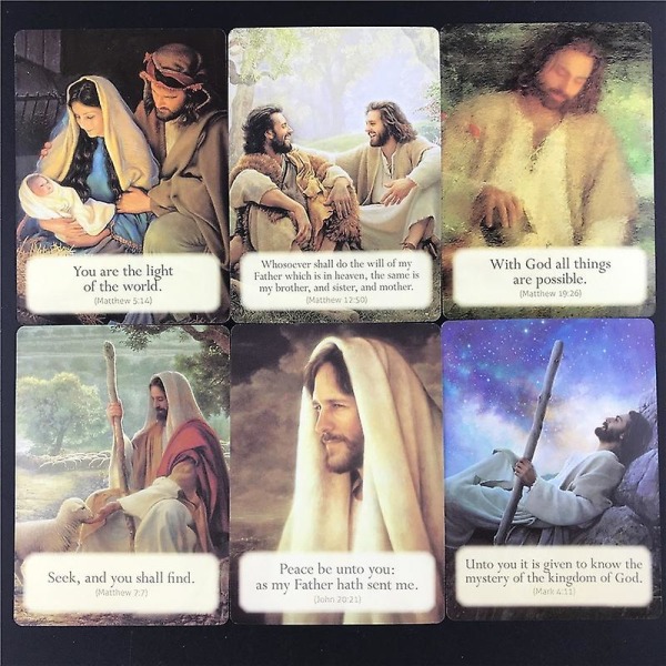 Kjærlige ord fra Jesus Tarotkort Oracle Spillkort Familiefest Spillekort Engelsk Tarotspill Brettspill Pdf Shry 78PCS TT24