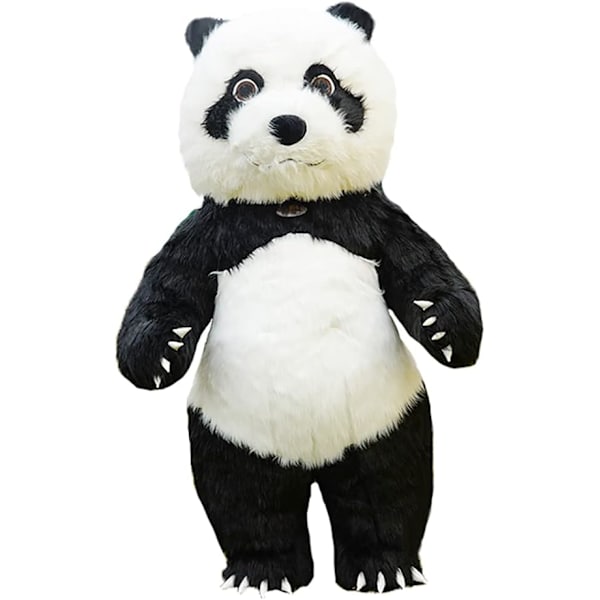 Oppblåsbar Panda Plysj Maskot Kostyme, Halloween Jumpsuit