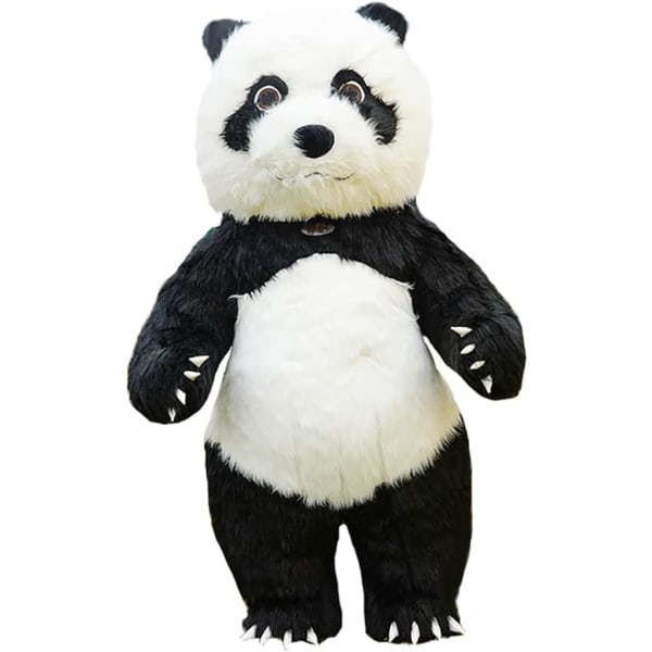 Uppblåsbar Panda plysch maskotdräkt, halloween jumpsuit