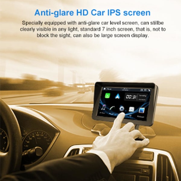 Lastbil GPS Navigator 7 tums Ips Display Trådlös Carplay Trådlös Android  Auto Röststyrning GPS Navigation Europen 2023 7 Inch 16G TF Card Black d4d4  | 7 Inch 16G TF Card | Black | Fyndiq