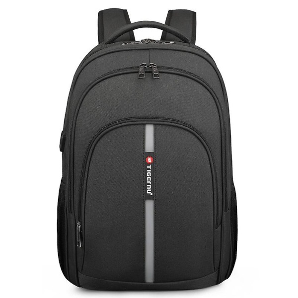 Stor kapacitet 15,6-tommer laptop rygsæk reflekterende taske vandtæt rejse skulder
