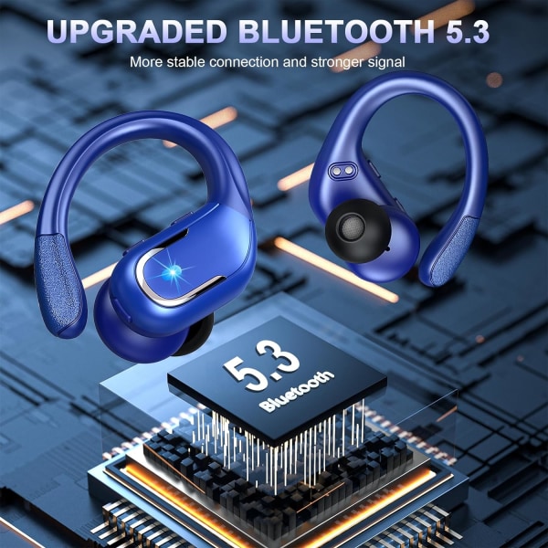 IP7 vattentäta Bluetooth hörlurar, LED-skärm