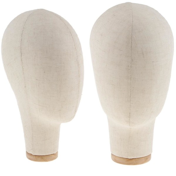 Kork Canvas Block Head Manekäng/docka Huvud Peruk Display Styling Head