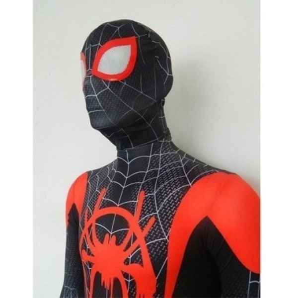 Spiderman Costume Miles Morales Cosplay Vuxna Halloween 110