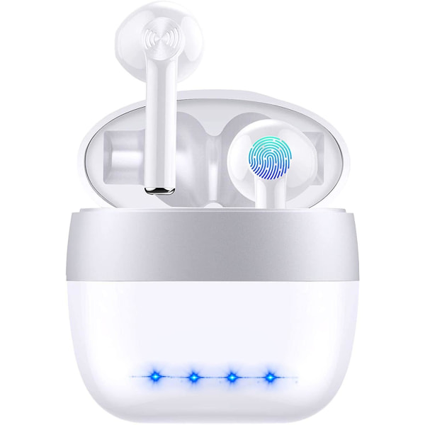 Langattomat kuulokkeet Bluetooth 5.1 IPX5 vedenpitävät 30h Playtime True langattomat stereokuulokkeet iPhone Androidille case in-ear kuulokkeet He