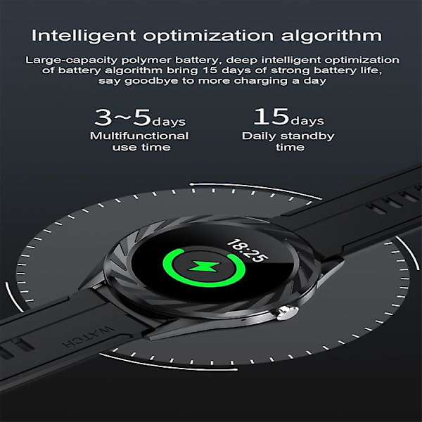 Smart Watch til Android & Ios-telefoner Smart Watch 1,3 tommer skærm med Ip68 vandtæt & søvnmonitor Smart Watch til mænd, kvinder