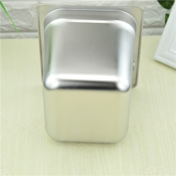 Rustfrit stål Kaffe Knock Box, Espresso affaldsbeholder, Indbygget beholder 17,5*16*15cm