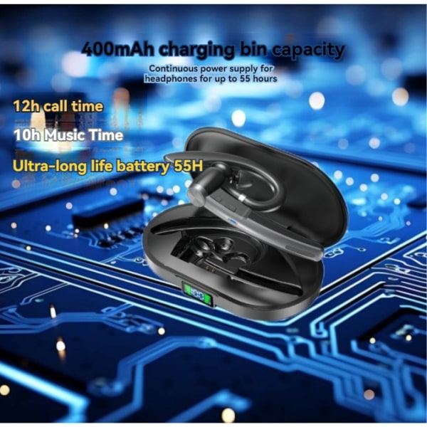 Nyt Bluetooth-headset G3 digitalt display farvevalg privat model trådløs business in-ear