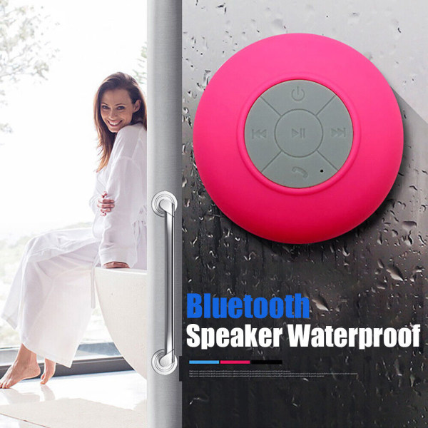 Bluetooth LED Vandtæt højttaler Trådløs bruser Musik Stereo Håndfri Bærbar Grøn green