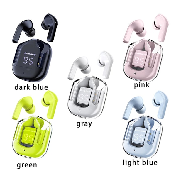 Tws-hörlurar Trådlösa Bluetooth 5.0-hörlurar Sportspelheadset Brusreducerande hörlurar med cover. Pink
