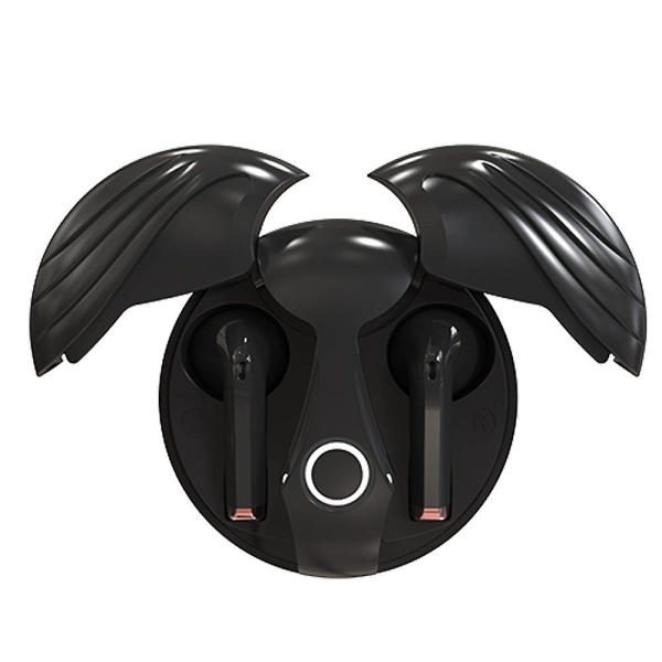 Trådlösa hörsnäckor, Bluetooth 5.0 hörlurar, case, parning för Airpod Apple Android Iphone black