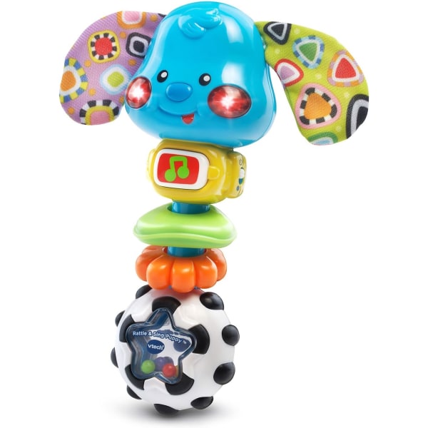 Baby Rattle and Sing Puppy Toy，Music Rattle Toy Rattle Bell Toy