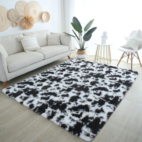Fluffig matta med print Cheetah- print Mattor Mjuk Bekväm för sovrum Vardagsrum Hem Västerländsk inredning
