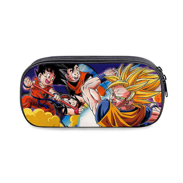 Caraele Dragon Ball Pen Bag Sarjakuvatulostus Suurikapasiteettinen Goku Paperilaatikko Lasten Peruskoulun Pojille Komea Paperilaukku B-14