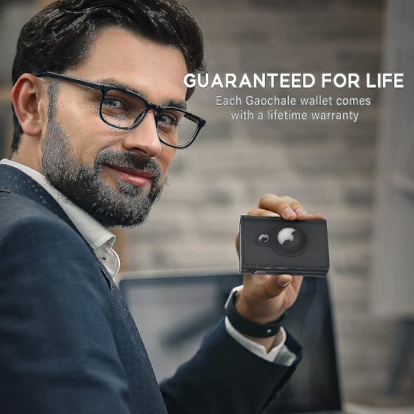 AirTag Wallet aito nahkalompakko Rfid Technology -luottokorttikotelo minimalistisella miesten lompakolla