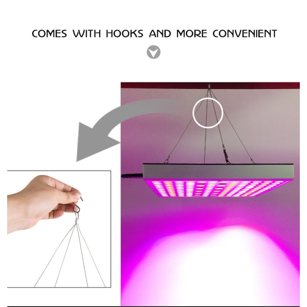 UV Grow Light V LED Full Spectrum Plant t.ex. Lampa För inomhus hydroponic Plant 45W