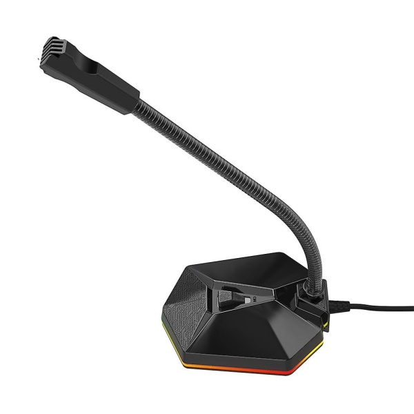 Tsp201 Justerbar Rgb Light Usb Desktop Gaming Live Streaming Mikrofon Til Pc