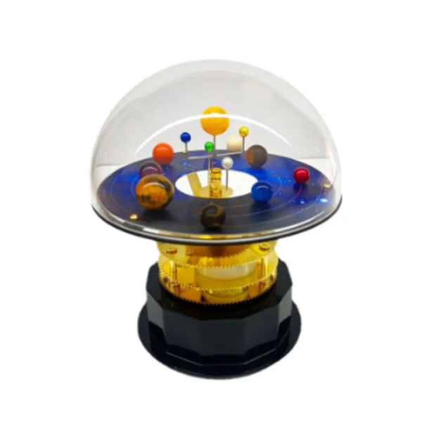 Solsystem Planet Motion Skrivebord Ornament Rotasjon Swing Balanse Globe Ball Kontor Borddekor Leketøy colorful