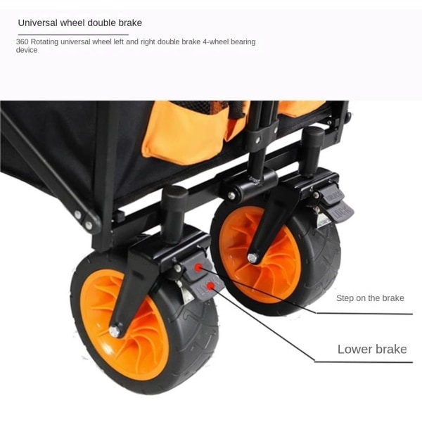 hopfällbar cykel, kraftig ATV, utomhuscamping, kaki standardmodell