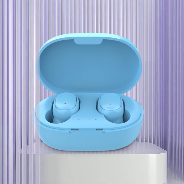 Trådlösa minihörlurar, Bluetooth brusreducering, trådlös stereo, HiFi stereo in-ear hörlurar blå