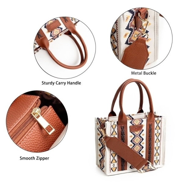 Tote Western Wallet Damaxel Boho Aztec Handväska