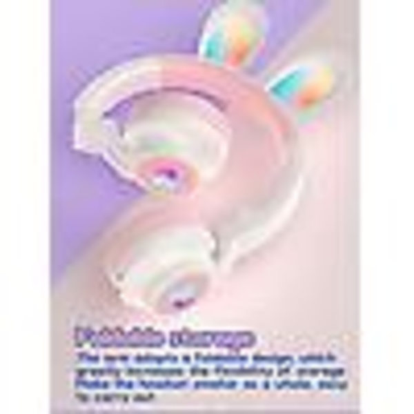 Barns bluetooth headset, kanin, LED-ljus