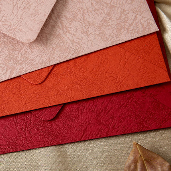 9 st kuvert, 30 ark papper, 16,5*11cm/21*14,8cm, rosa+orange+röd, kortinbjudningskuvert Pink*Orange*Red Style 2