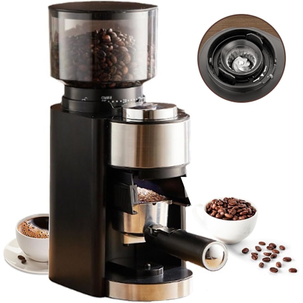 Elektrisk kaffekvern med kvernstein