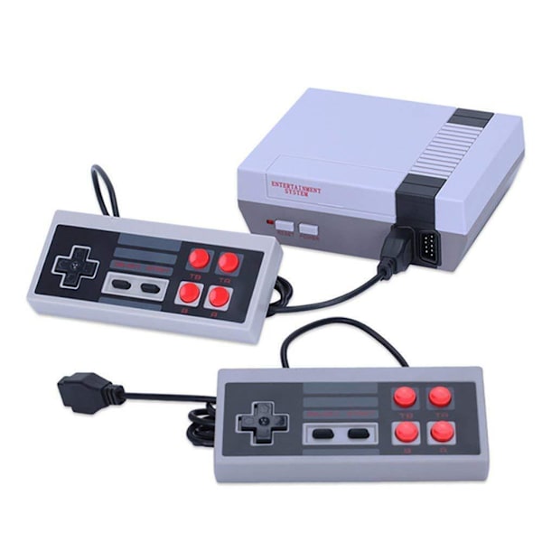 Rabattert TV-spillkonsoll 8-bit innebygd 500 klassiske retrospill barnas leker gave sommer salg