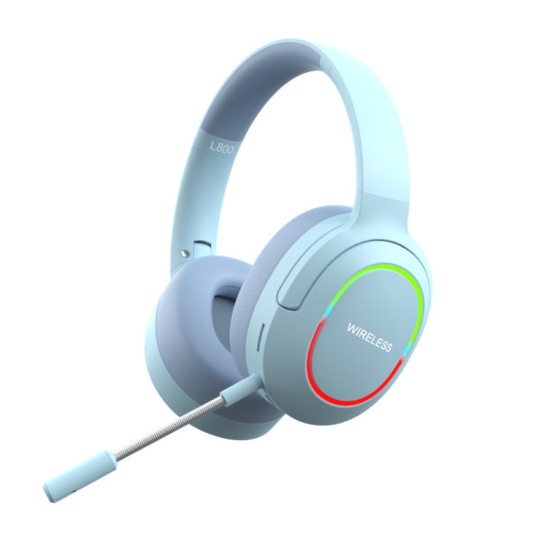 2,4 GHz/Bluetooth Blue dual-mode trådløst gaming headset med ultralav latens støjreduktion e-sports headset velegnet til pc