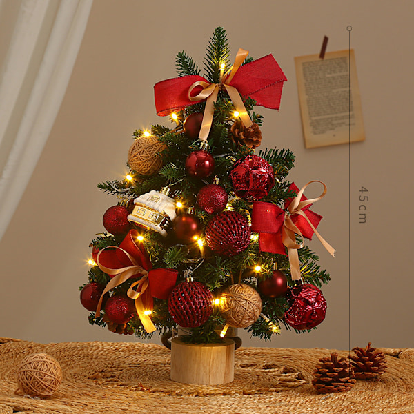 2024 New Desktop Christmas Tree Christmas Scene Layout Ice Christmas Tree Set Decoration Festivals Gift