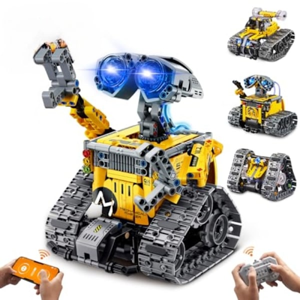Robot Legetøj til Børn Byggesæt, 541 Dele App & Fjernbetjening Robotkit, Ingeniør Robot/Dinosaur Byggelegetøj Gave til Børn 6+ Undervisningsgaver