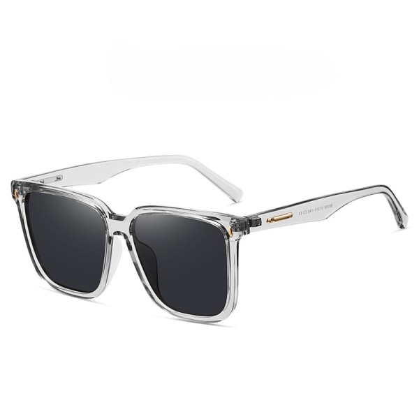Retro Oversized Square Solglasögon för Kvinnor Trendig Klassisk Stil Solglasögon UV400 Skydd Grey